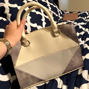Cream and Silver bag
